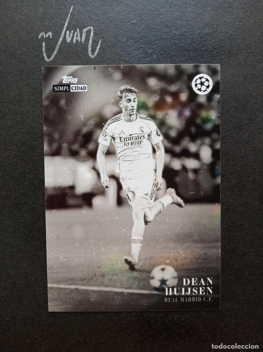 Cromos de f&uacute;tbol: ESTRELLAS DEAN HUIJSEN REAL MADRID ESPA&Ntilde;A ⚽ TOPPS &reg; SIMPLICIDAD UEFA CHAMPIONS 2025 2026 25 26 NUEVO