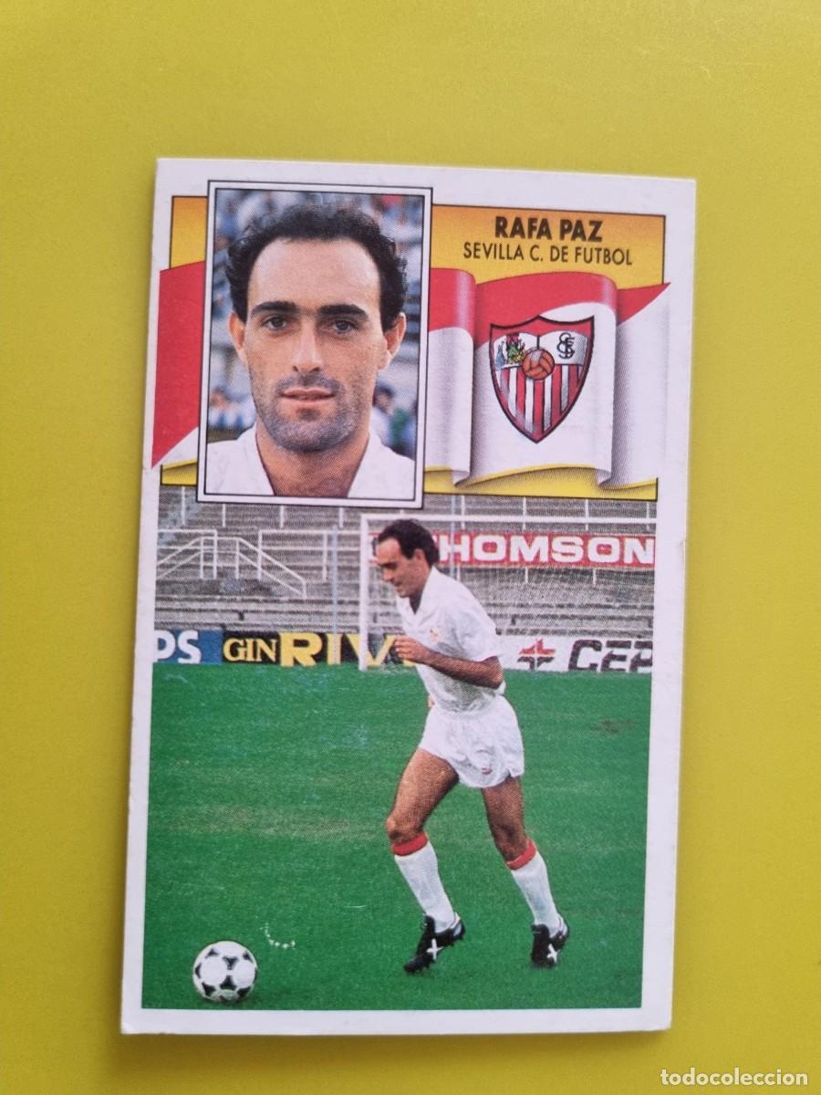 Cromos de f&uacute;tbol: CROMO LIGA ESTE 90 91 1990 1991 NUNCA PEGADO SIN PEGAR RAFA PAZ SEVILLA CF AR1026