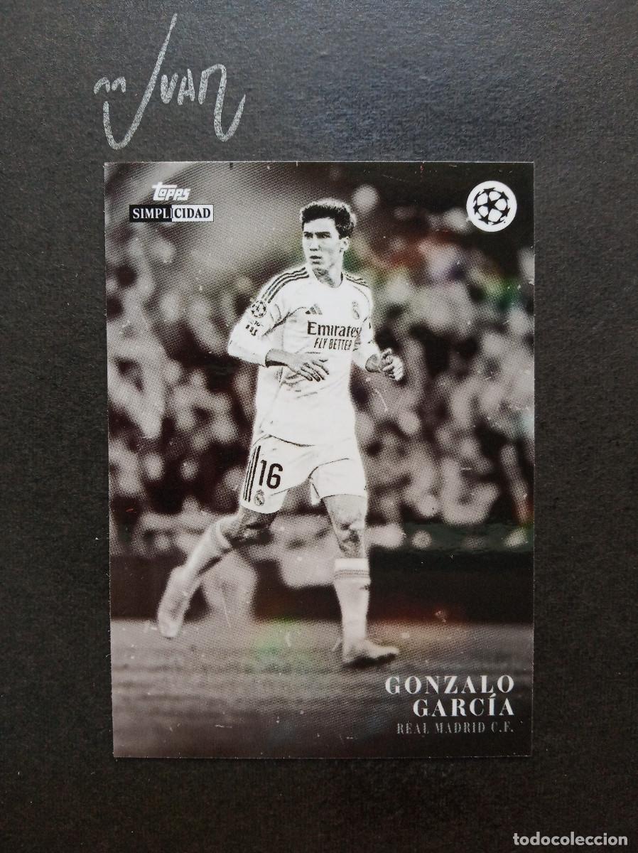 Cromos de f&uacute;tbol: ESTRELLAS GONZALO GARCIA REAL MADRID ⚽ TOPPS &reg; SIMPLICIDAD UEFA CHAMPIONS 2025 2026 25 26 NUEVO