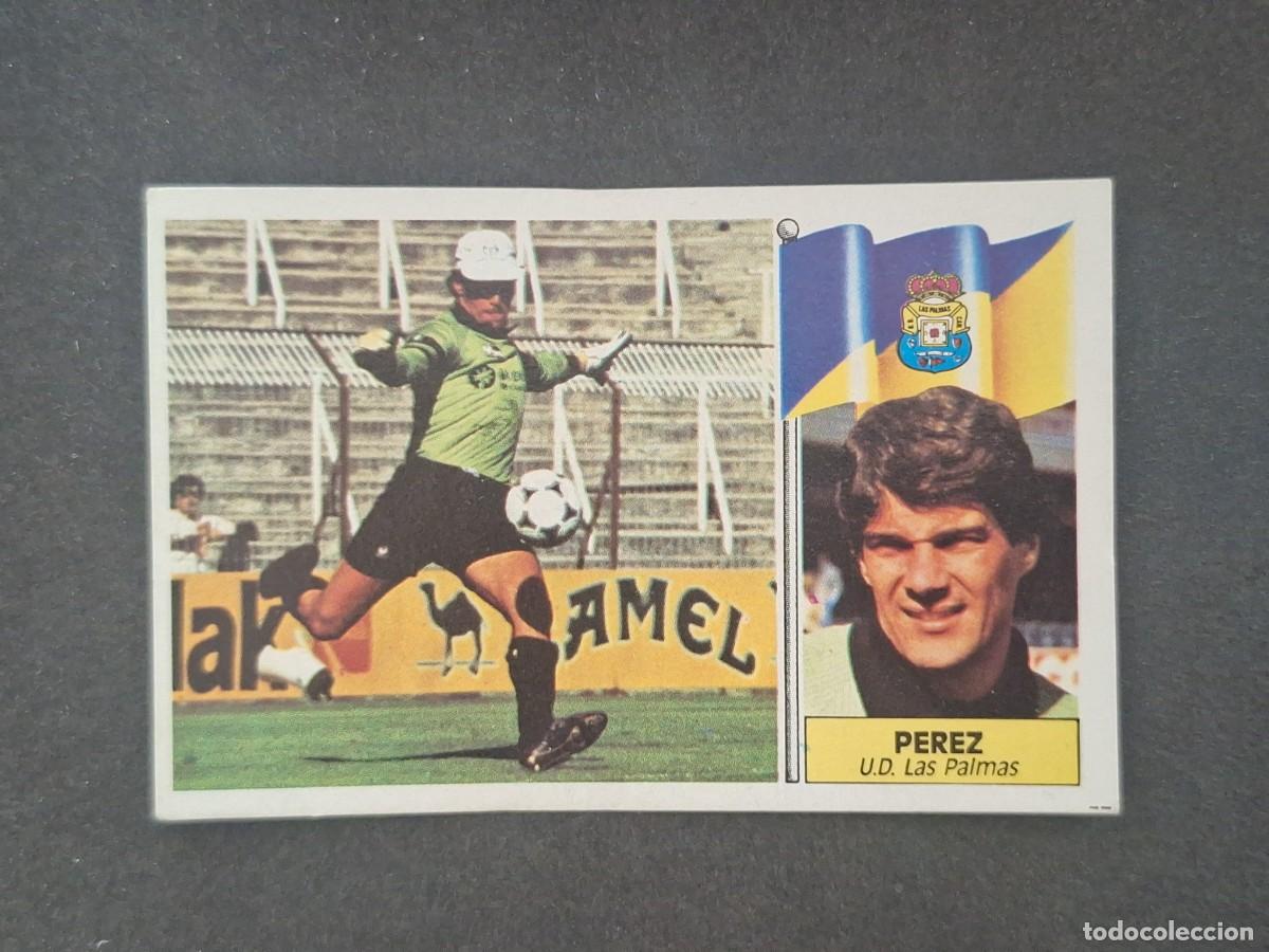 Cromos de f&uacute;tbol: L5 PEREZ U. D. LAS PALMAS LIGA ESTE 1986 1987 86 87 DESPEGADO RECUPERADO
