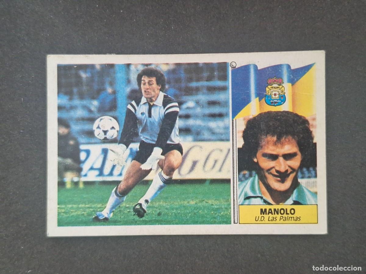 Cromos de f&uacute;tbol: L5 MANOLO U. D. LAS PALMAS LIGA ESTE 1986 1987 86 87 DESPEGADO RECUPERADO
