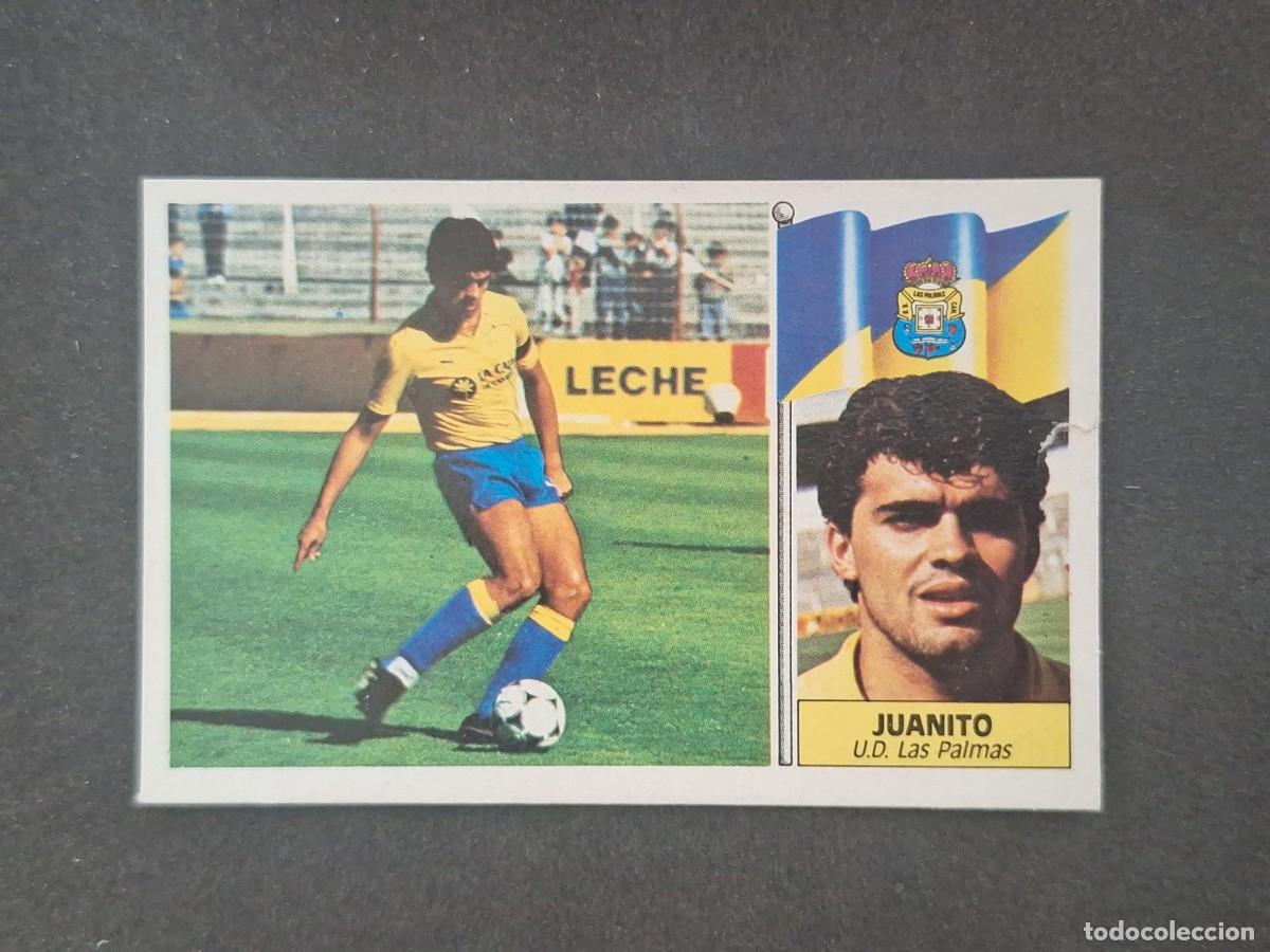 Cromos de f&uacute;tbol: L5 JUANITO U. D. LAS PALMAS LIGA ESTE 1986 1987 86 87 DESPEGADO RECUPERADO