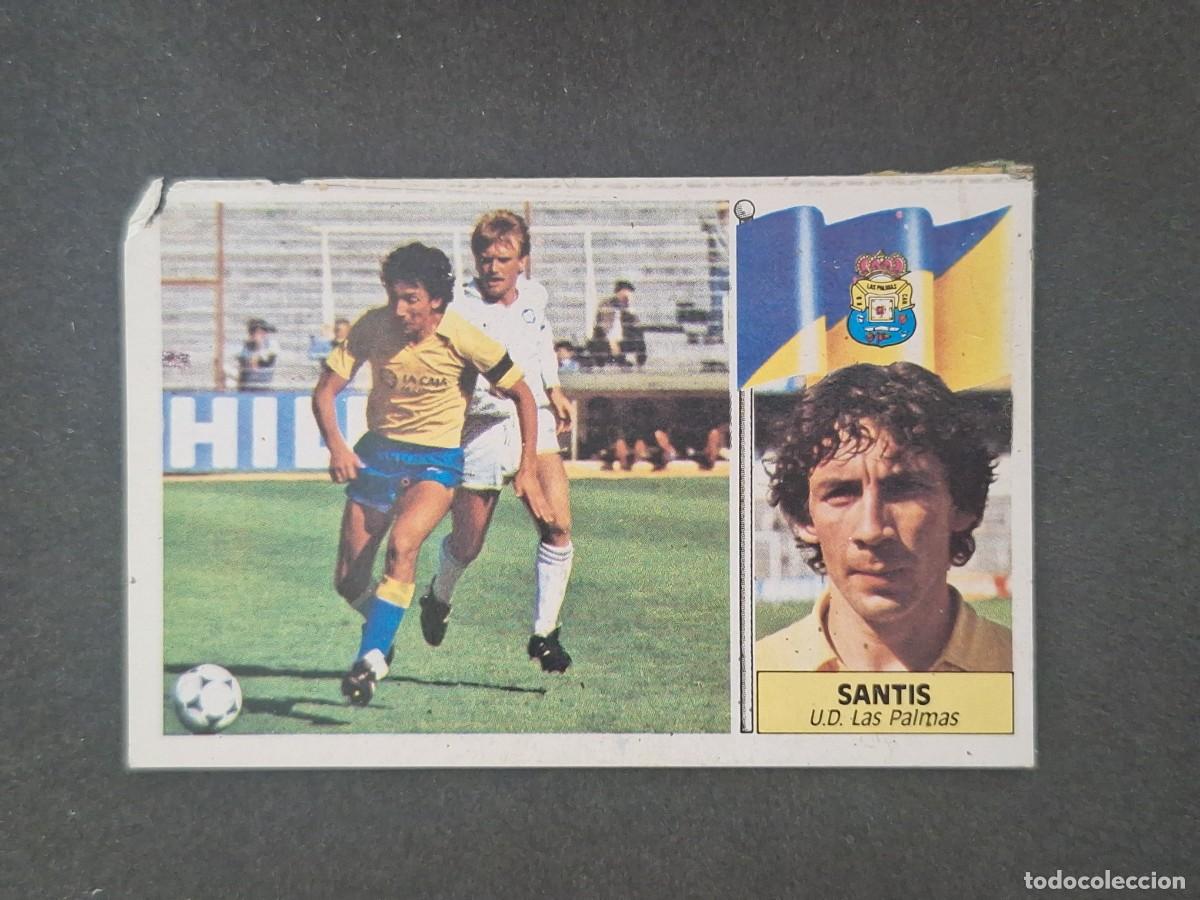Cromos de f&uacute;tbol: L5 SANTIS U. D. LAS PALMAS LIGA ESTE 1986 1987 86 87 DESPEGADO RECUPERADO