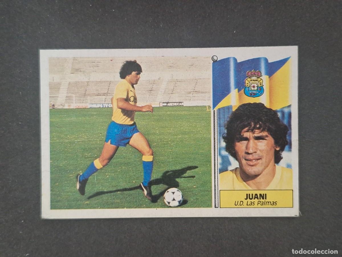 Cromos de f&uacute;tbol: L5 JUANI U. D. LAS PALMAS LIGA ESTE 1986 1987 86 87 DESPEGADO RECUPERADO