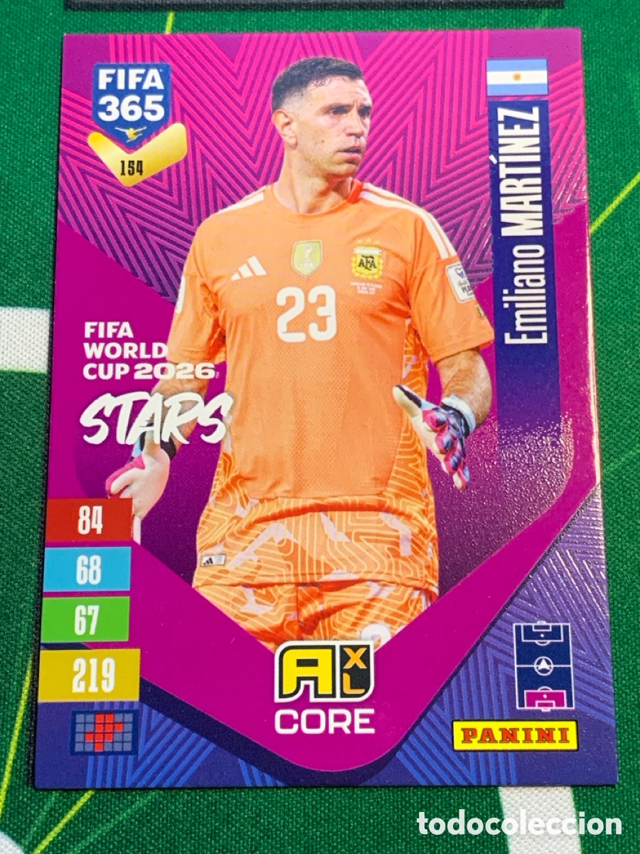 Fu&szlig;ball-Sticker: 154 Emiliano Martinez Argentina FIFA World Cup 2026 Stars Adrenalyn XL Panini FIFA 365 2026 2027 26
