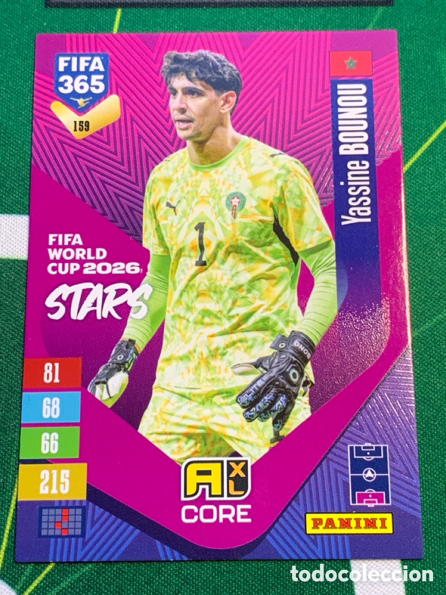 Fu&szlig;ball-Sticker: 159 Yassine Bounou Morocco FIFA World Cup 2026 Stars Adrenalyn XL Panini FIFA 365 2026 2027 26 27