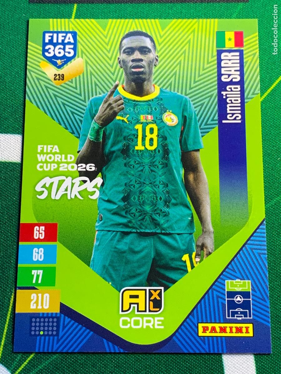 Cartes &agrave; collectionner de Football: 239 Ismaila Sarr Senegal FIFA World Cup 2026 Stars Adrenalyn XL Panini FIFA 365 2026 2027 26 27