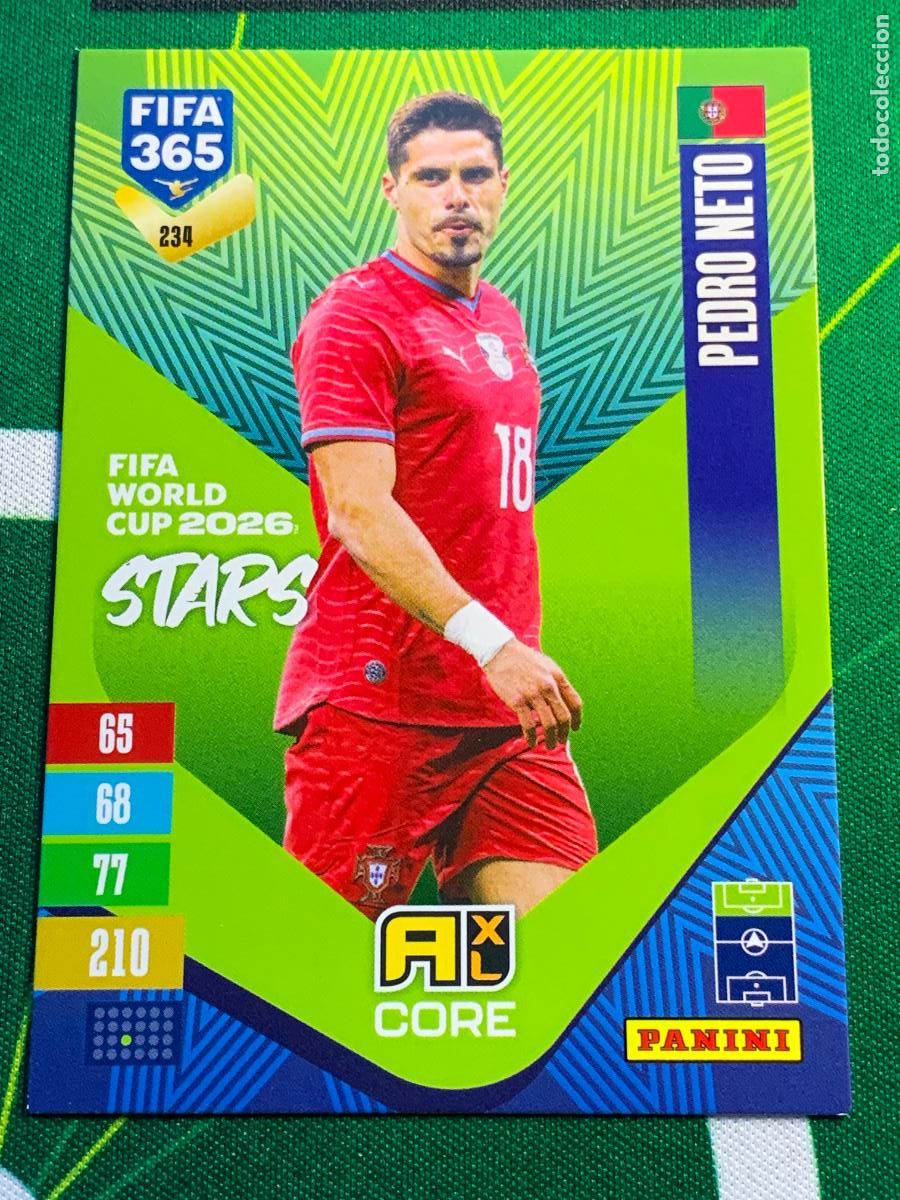 Cartes &agrave; collectionner de Football: 234 Pedro Neto Portugal FIFA World Cup 2026 Stars Adrenalyn XL Panini FIFA 365 2026 2027 26 27