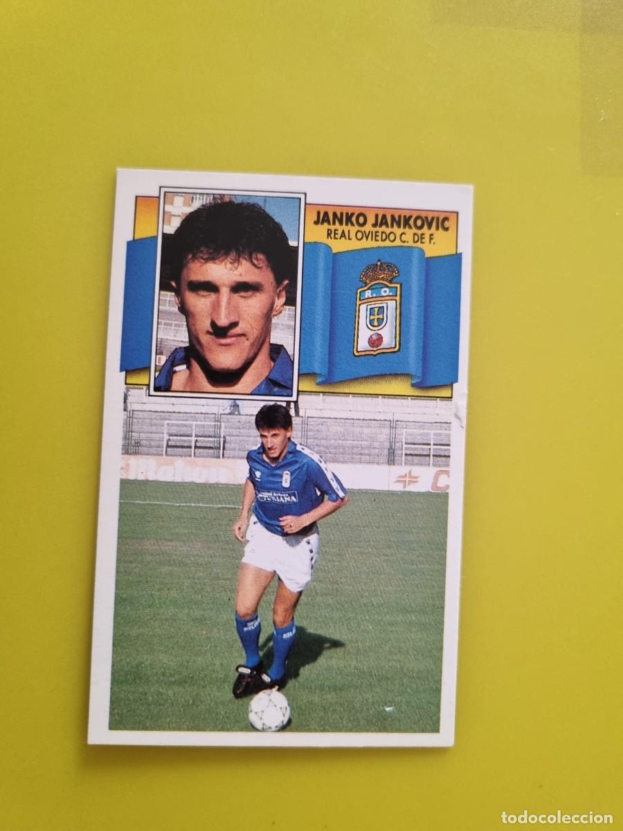 Cromos de f&uacute;tbol: LIGA ESTE 90 91 1990 1991 NUNCA PEGADO SIN PEGAR JANKO JANKOVIC FICHAJE N&ordm;25 REAL OVIEDO AR1026