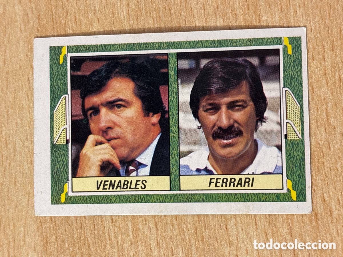 Cromos de f&uacute;tbol: Venables Ferrari versi&oacute;n dif&iacute;cil FC Barcelona Real Zaragoza Este 84-85 sin pegar nuevo