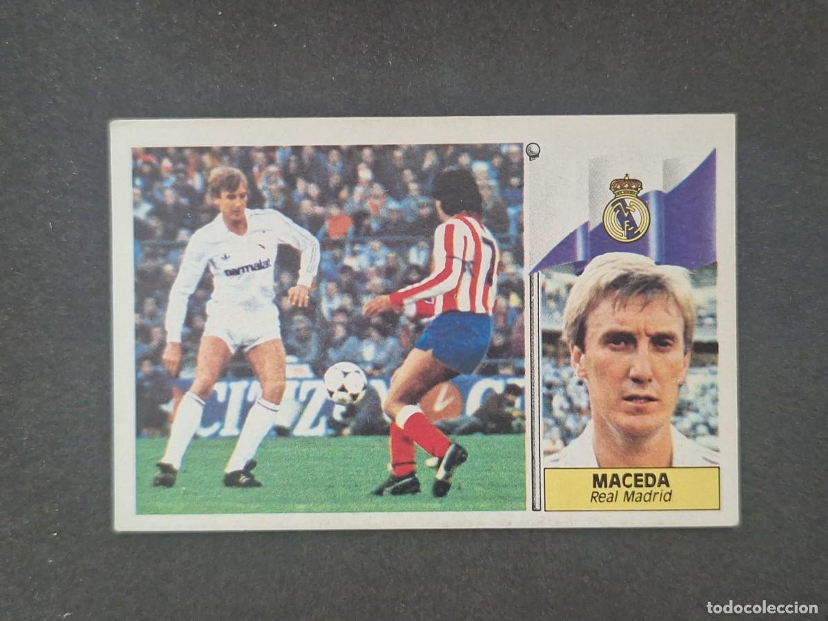 Cromos de f&uacute;tbol: L5 MACEDA REAL MADRID LIGA ESTE 1986 1987 86 87 DESPEGADO RECUPERADO