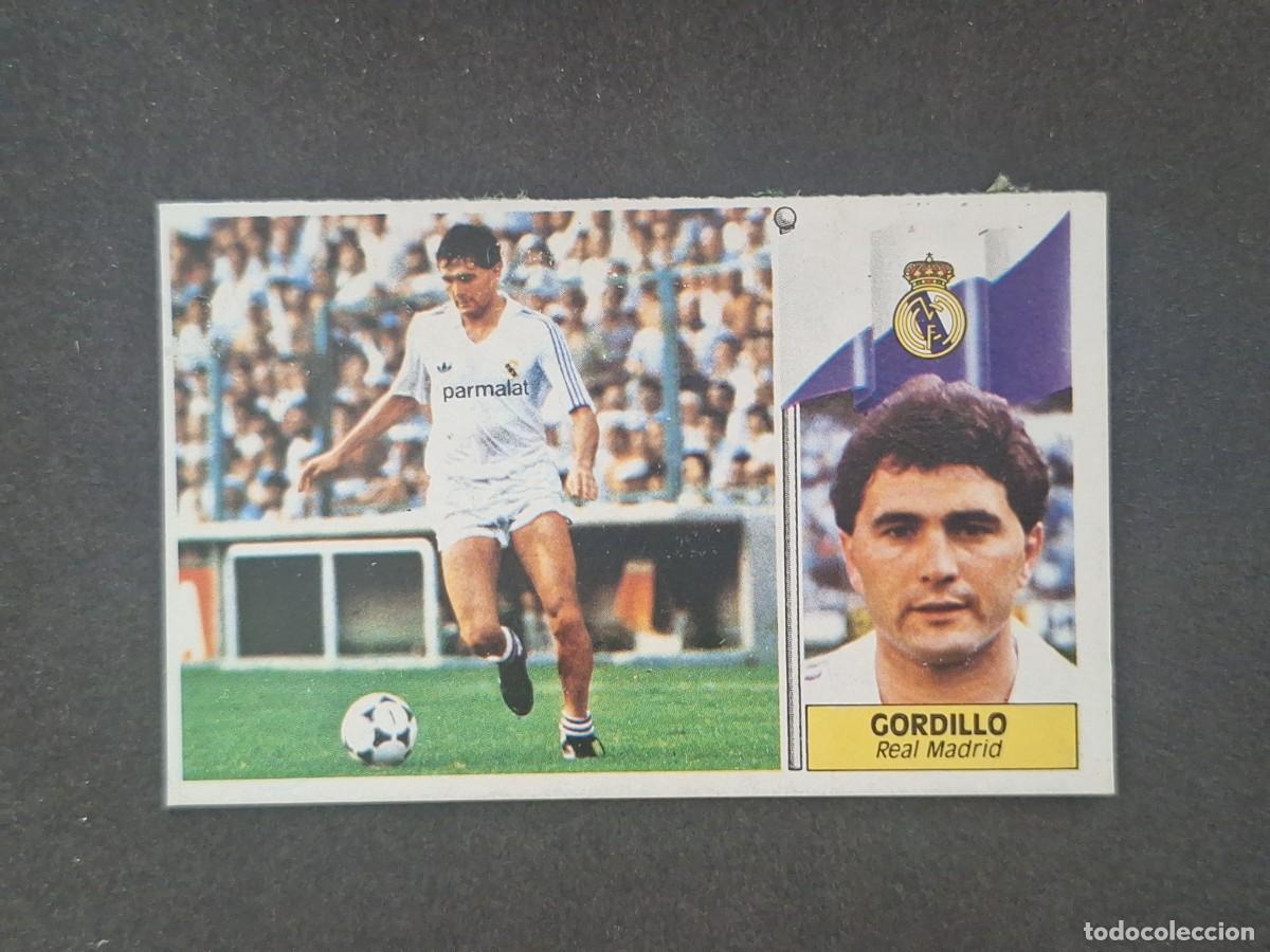Cromos de f&uacute;tbol: L5 GORDILLO REAL MADRID LIGA ESTE 1986 1987 86 87 DESPEGADO RECUPERADO