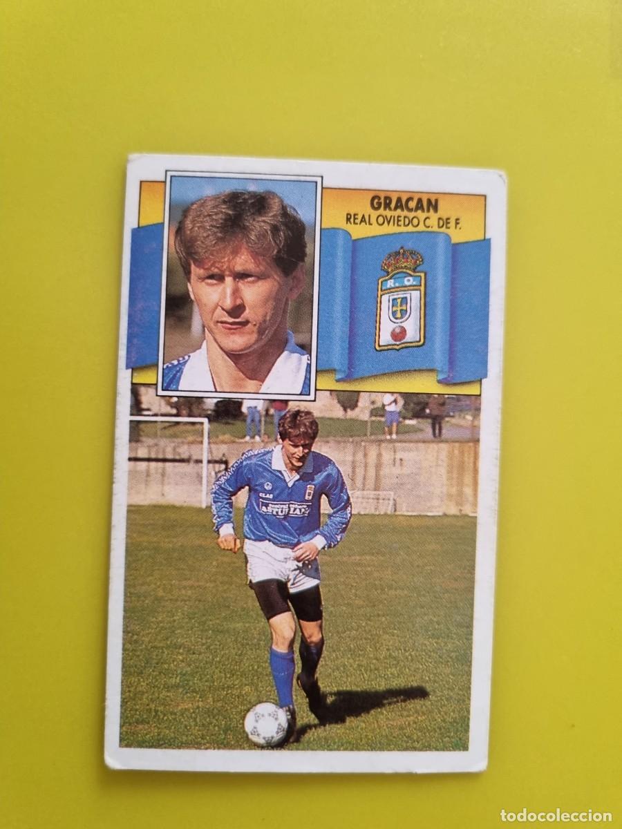 Football Stickers: CROMO LIGA ESTE 90 91 1990 1991 NUNCA PEGADO SIN PEGAR GRACAN REAL OVIEDO AR1026