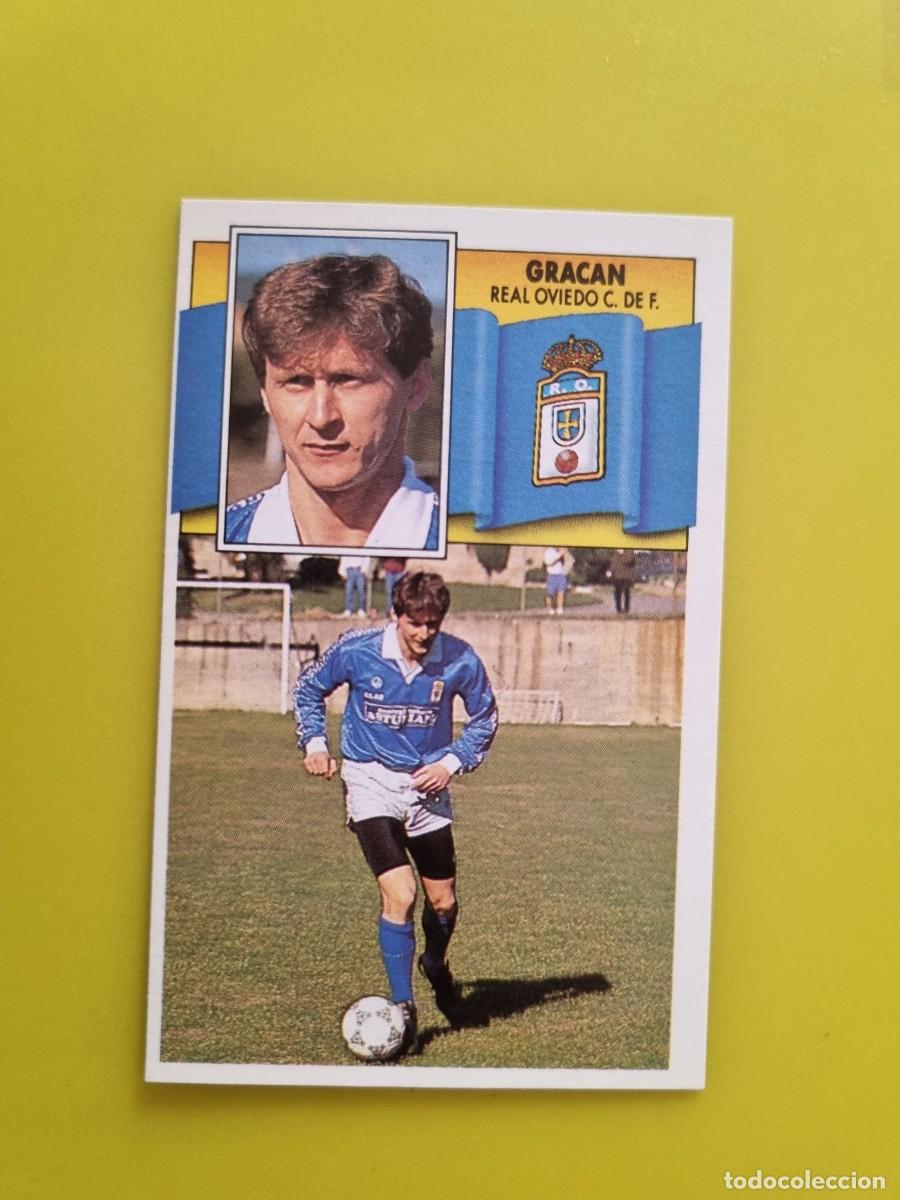 Football Stickers: CROMO LIGA ESTE 90 91 1990 1991 NUNCA PEGADO SIN PEGAR GRACAN REAL OVIEDO AR1026