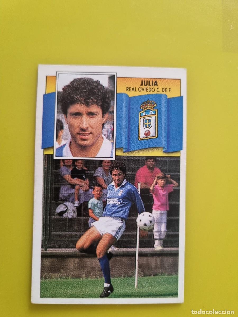 Football Stickers: CROMO LIGA ESTE 90 91 1990 1991 NUNCA PEGADO SIN PEGAR JULIA REAL OVIEDO AR1026