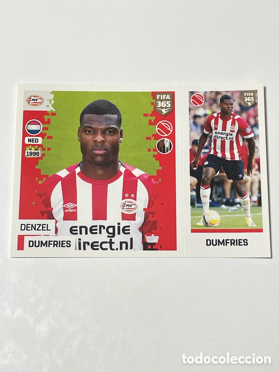 Cromos de f&uacute;tbol: Denzel Dumfries PSV Eindhoven Panini 365 18/19 #236