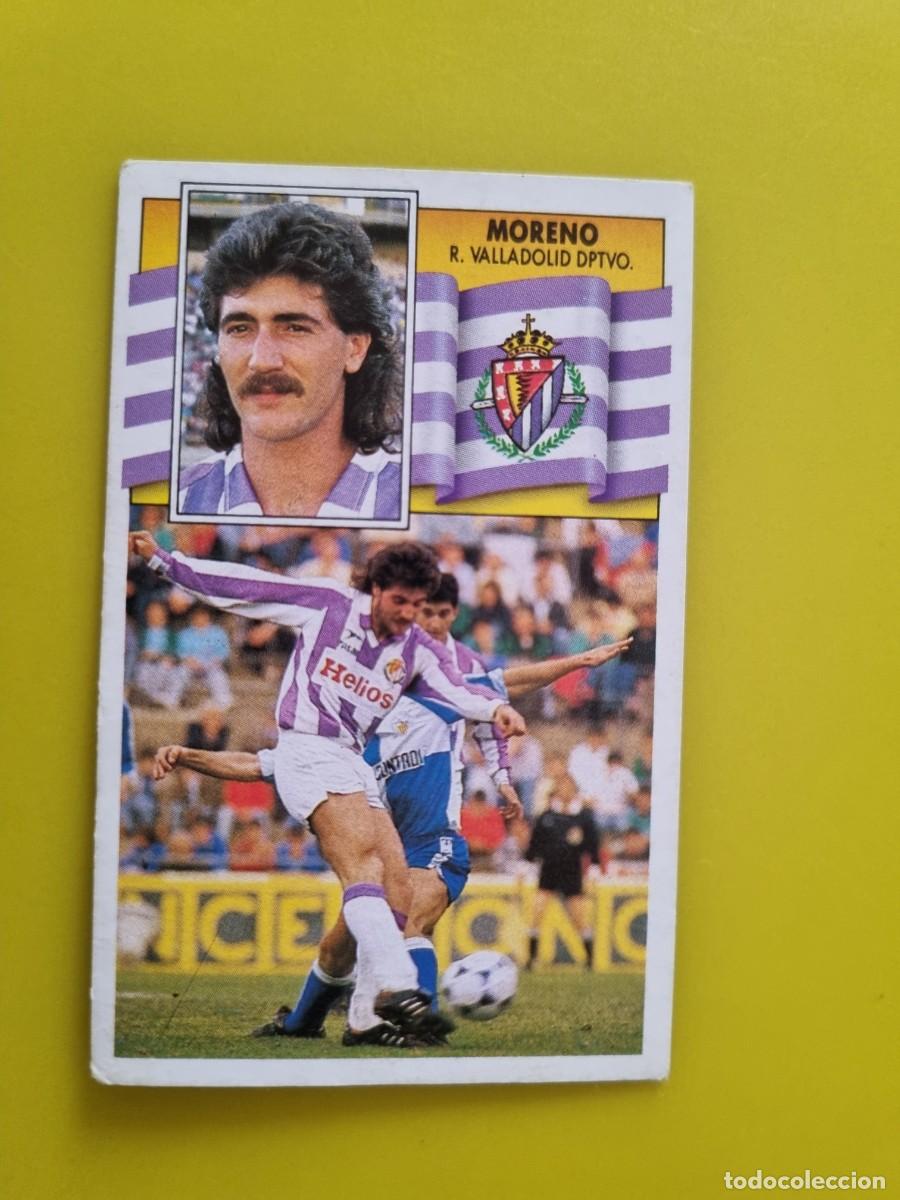 Cromos de f&uacute;tbol: CROMO LIGA ESTE 90 91 1990 1991 NUNCA PEGADO SIN PEGAR MORENO REAL VALLADOLID AR1026