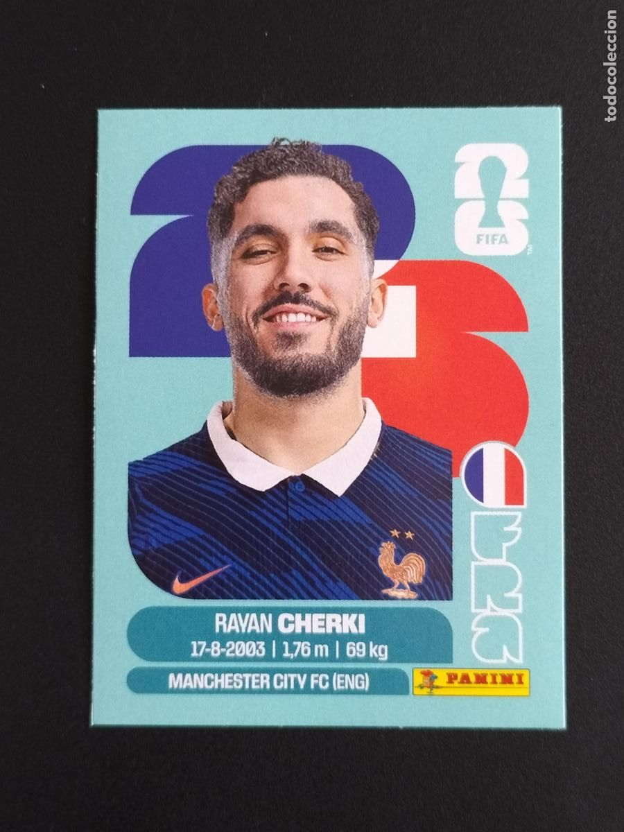 Cromos de f&uacute;tbol: FRA RAYAN CHERKI FRANCIA CROMOS STICKER UPDATE MUNDIAL 26 2026 FIFA WORLD CUP PANINI