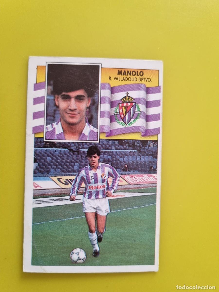 Cromos de f&uacute;tbol: CROMO LIGA ESTE 90 91 1990 1991 NUNCA PEGADO SIN PEGAR MANOLO REAL VALLADOLID AR1026