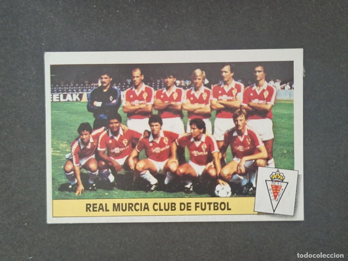 Cromos de f&uacute;tbol: L5 ALINEACION EQUIPO REAL MURCIA C. F. LIGA ESTE 1986 1987 86 87 DESPEGADO RECUPERADO