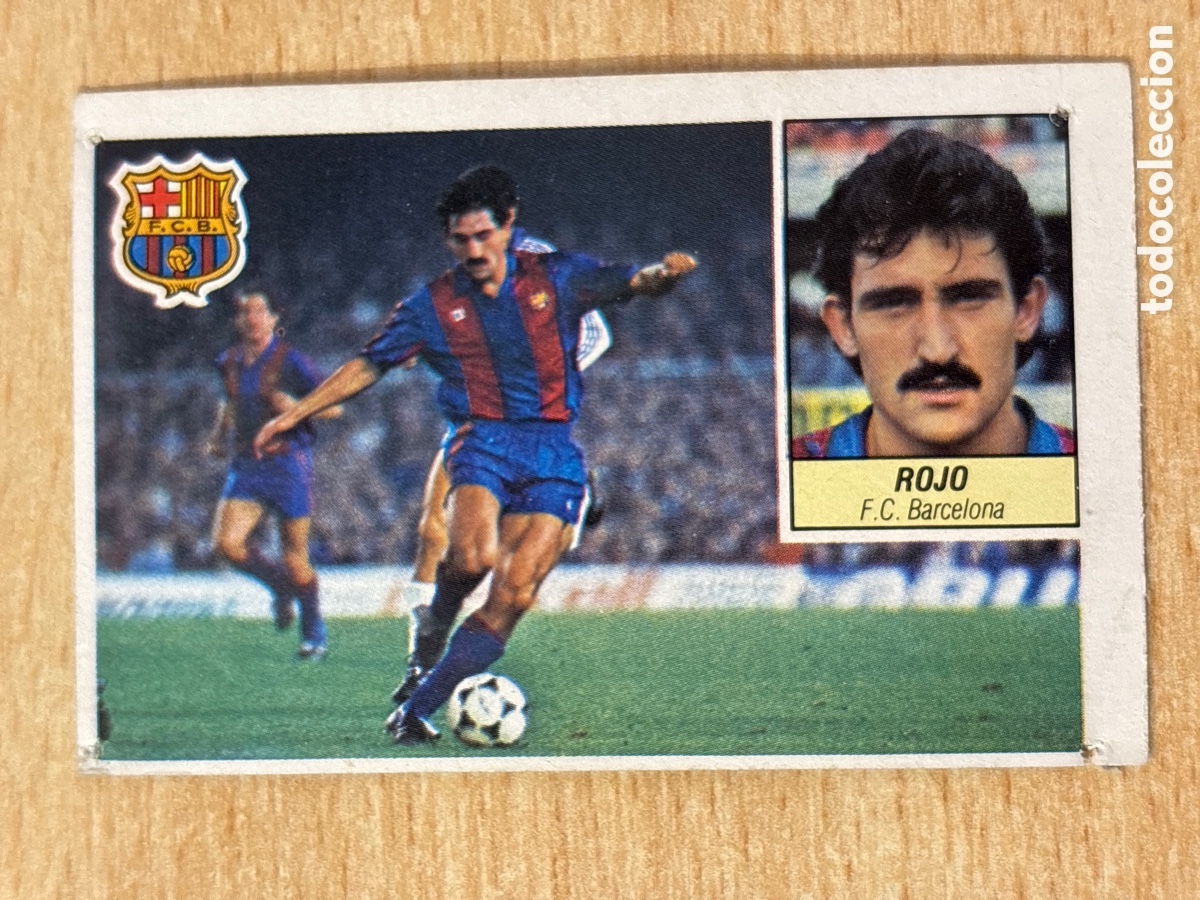 Cromos de f&uacute;tbol: Rojo FC Barcelona Ed. Este 84-85 sin pegar