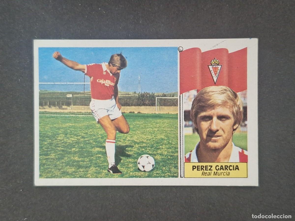 Cromos de Futebol: L5 PEREZ GARCIA REAL MURCIA C. F. LIGA ESTE 1986 1987 86 87 DESPEGADO RECUPERADO