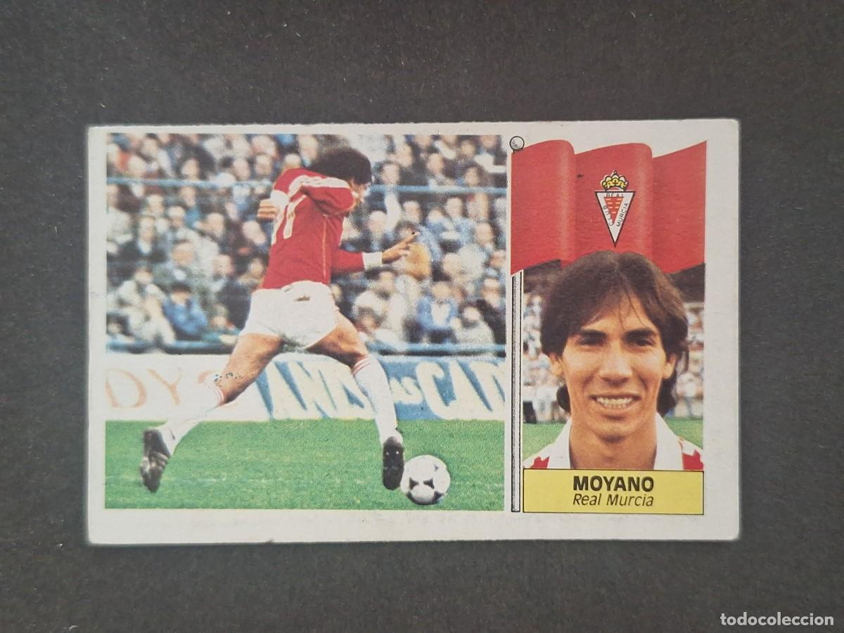 Fu&szlig;ball-Sticker: L5 MOYANO REAL MURCIA C. F. LIGA ESTE 1986 1987 86 87 DESPEGADO RECUPERADO