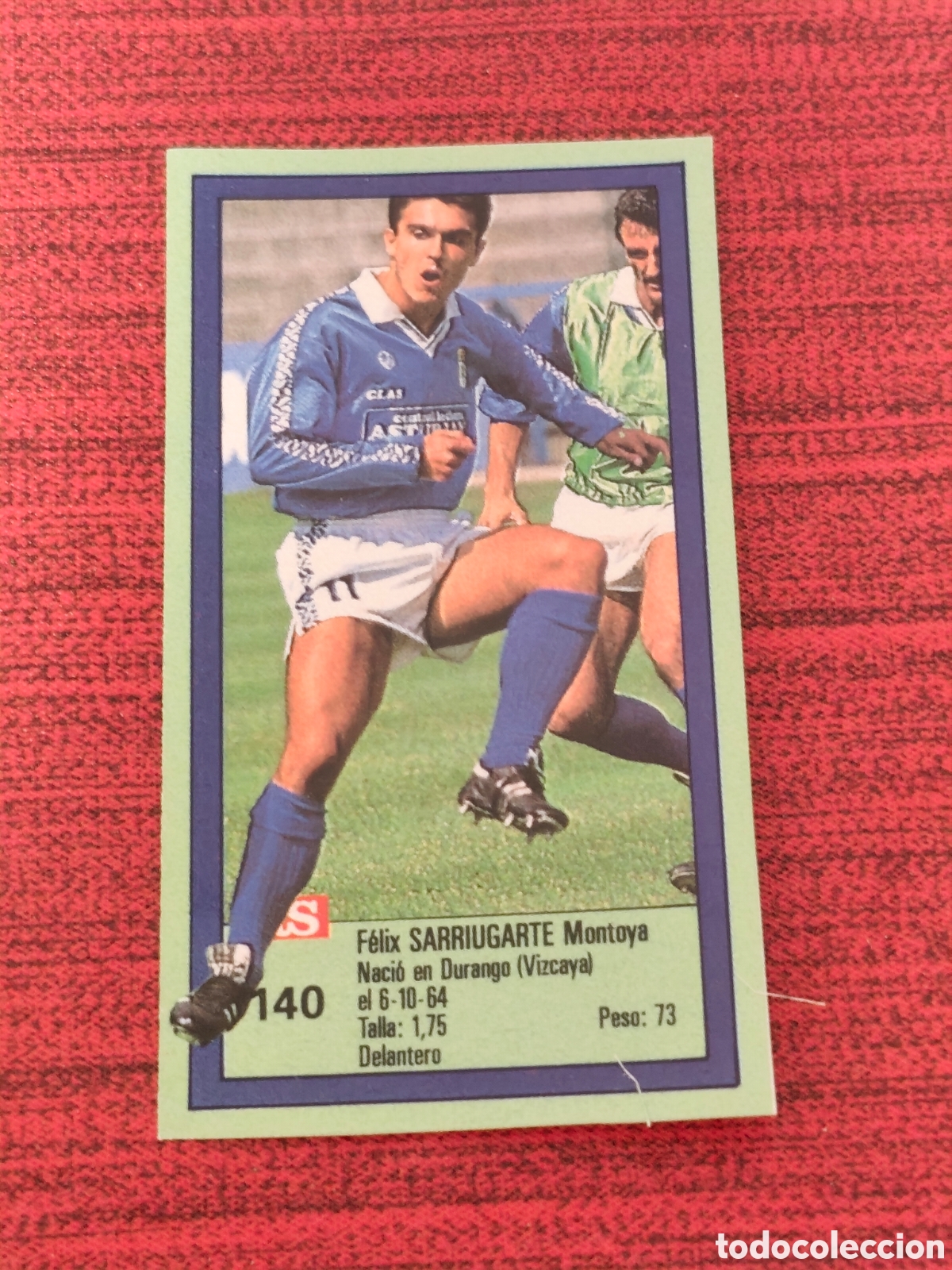 Fu&szlig;ball-Sticker: 140 SARRIUGARTE REAL OVIEDO ASES DE LA LIGA 1989 1990 DIARIO AS