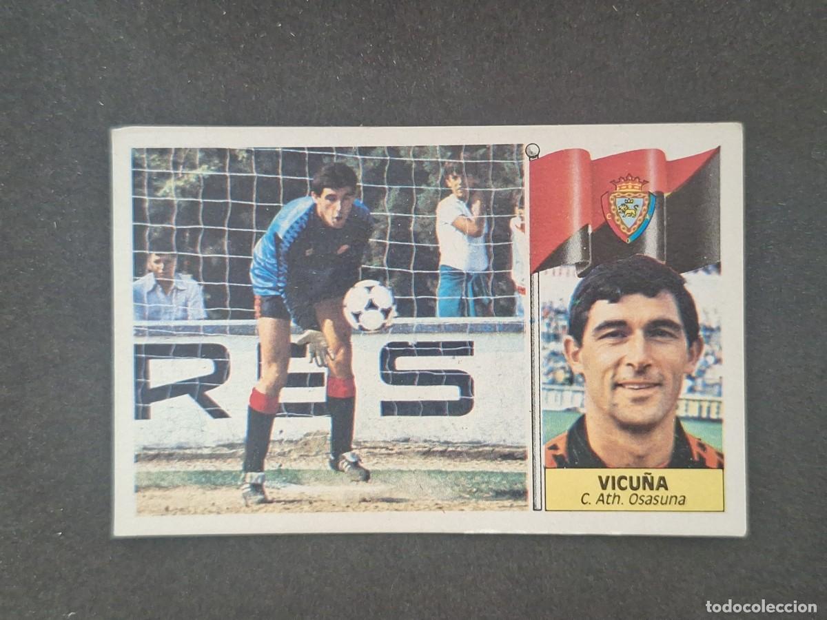 Cromos de f&uacute;tbol: L5 VICU&Ntilde;A C. A. OSASUNA LIGA ESTE 1986 1987 86 87 DESPEGADO RECUPERADO