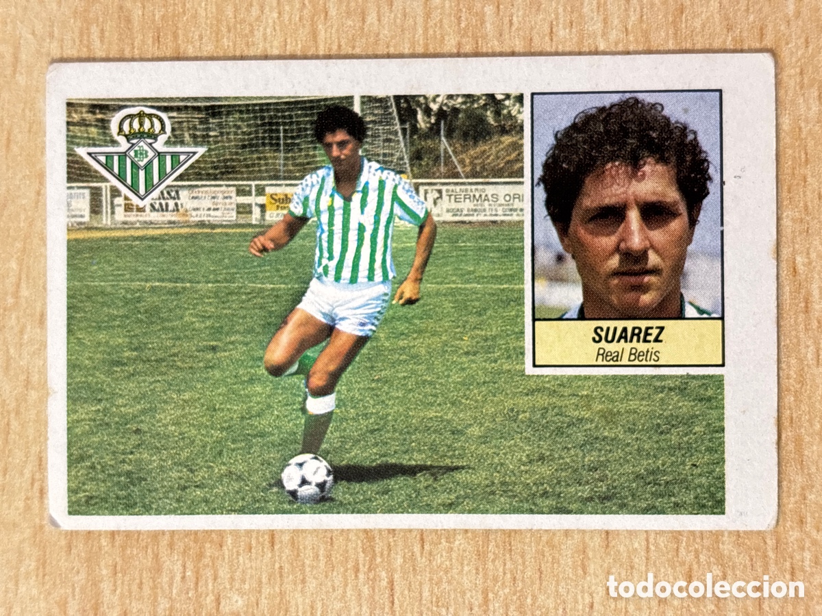 Cromos de f&uacute;tbol: Su&aacute;rez Real Betis Ed. Este 84-85 sin pegar