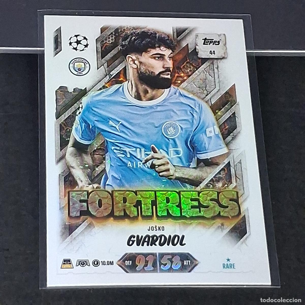 Cromos de f&uacute;tbol: D13 44 JO&Scaron;KO GVARDIOL MANCHESTER CITY FORTRESS MATCH ATTAX 26/27 2026 2027 TOPPS UCC