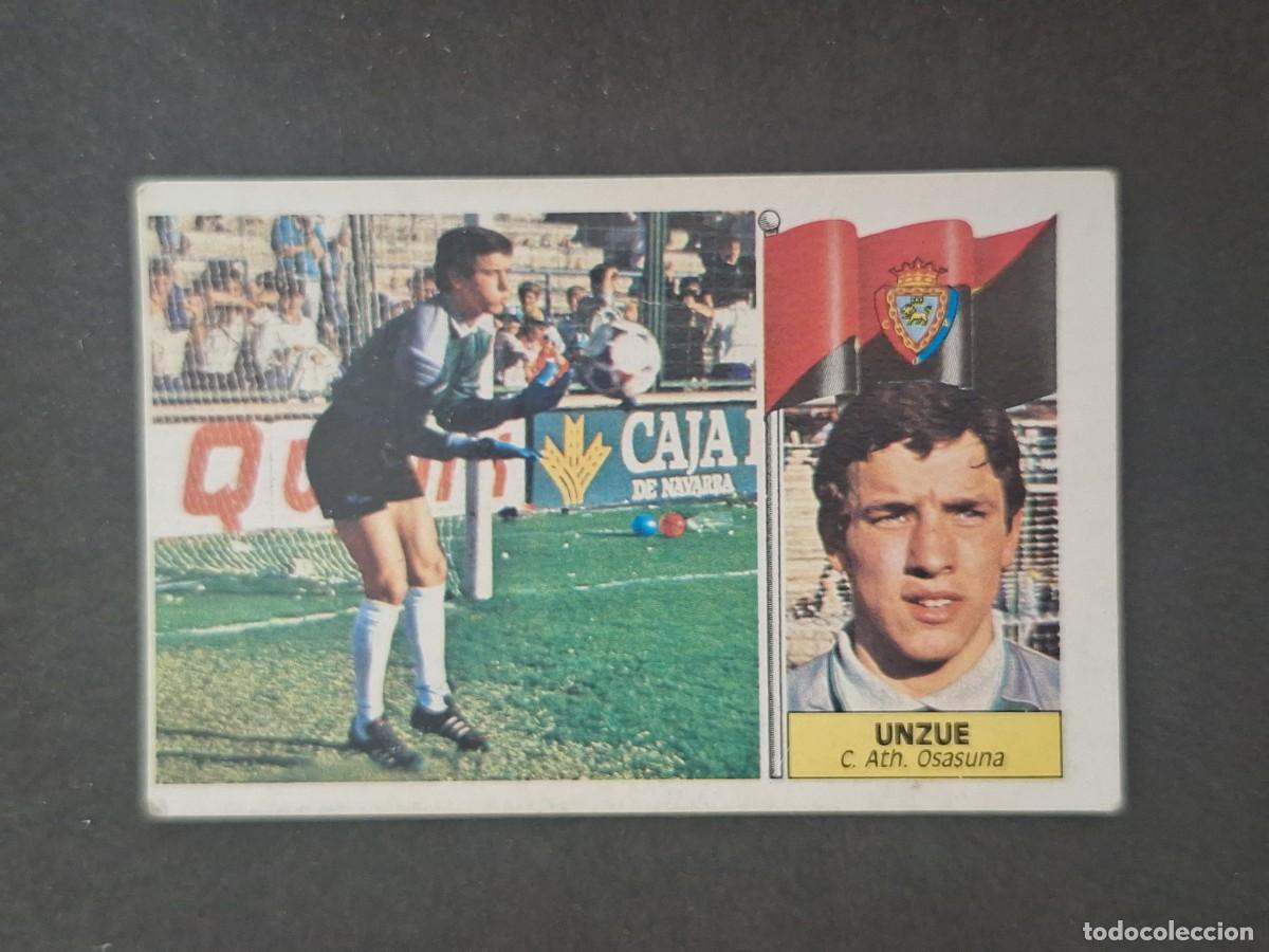 Cromos de f&uacute;tbol: L5 UNZUE C. A. OSASUNA LIGA ESTE 1986 1987 86 87 DESPEGADO RECUPERADO