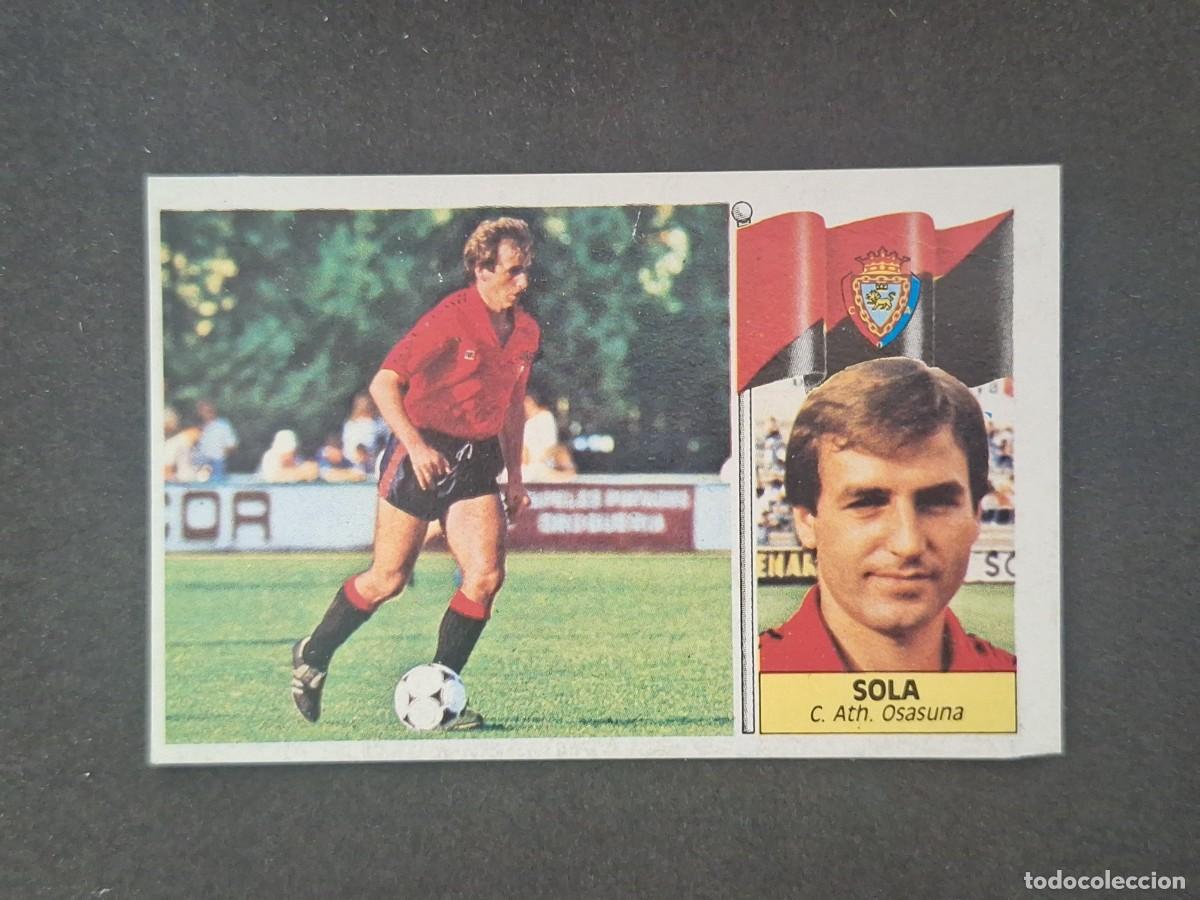 Cromos de f&uacute;tbol: L5 SOLA C. A. OSASUNA LIGA ESTE 1986 1987 86 87 DESPEGADO RECUPERADO