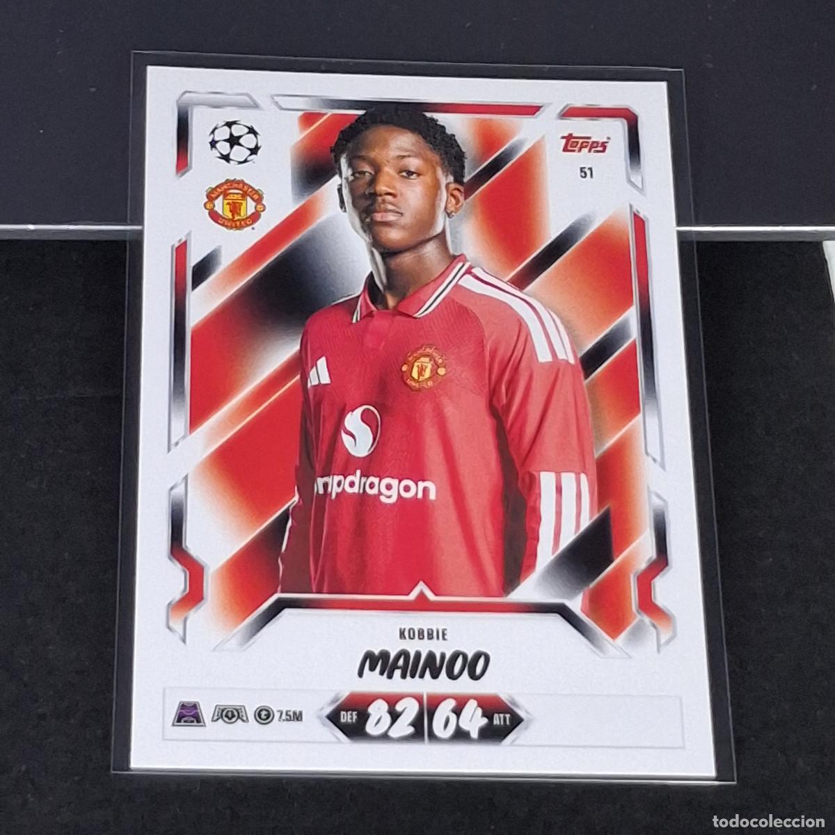Cromos de f&uacute;tbol: D13 51 KOBBIE MAINOO MANCHESTER UNITED MATCH ATTAX 26/27 2026 2027 TOPPS UCC