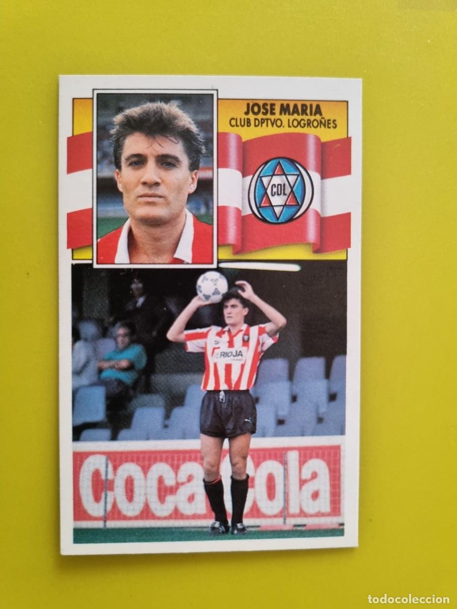 Figurine di Calcio: CROMO LIGA ESTE 90 91 1990 1991 NUNCA PEGADO SIN PEGAR JOSE MARIA CD LOGRO&Ntilde;ES AR1026
