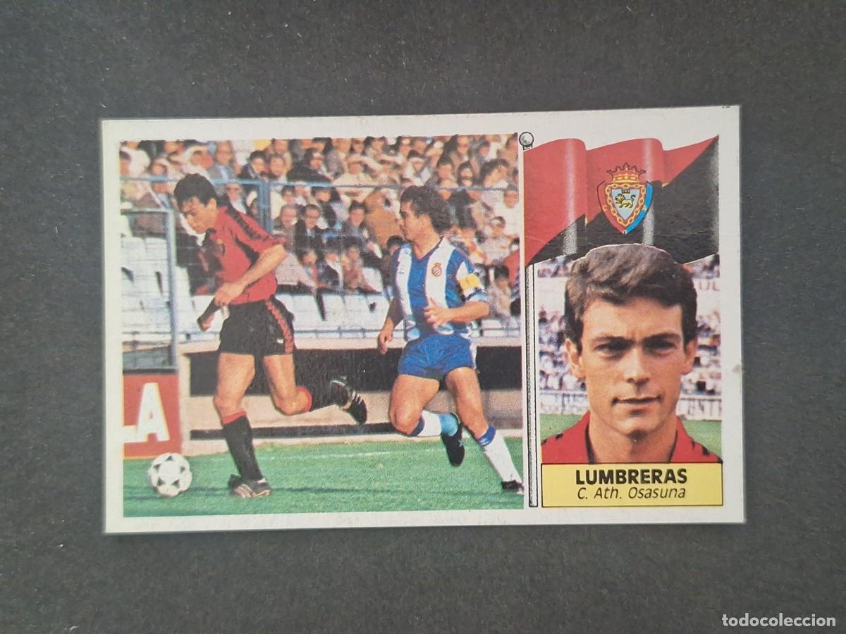 Figurine di Calcio: L5 LUMBRERAS C. A. OSASUNA LIGA ESTE 1986 1987 86 87 DESPEGADO RECUPERADO