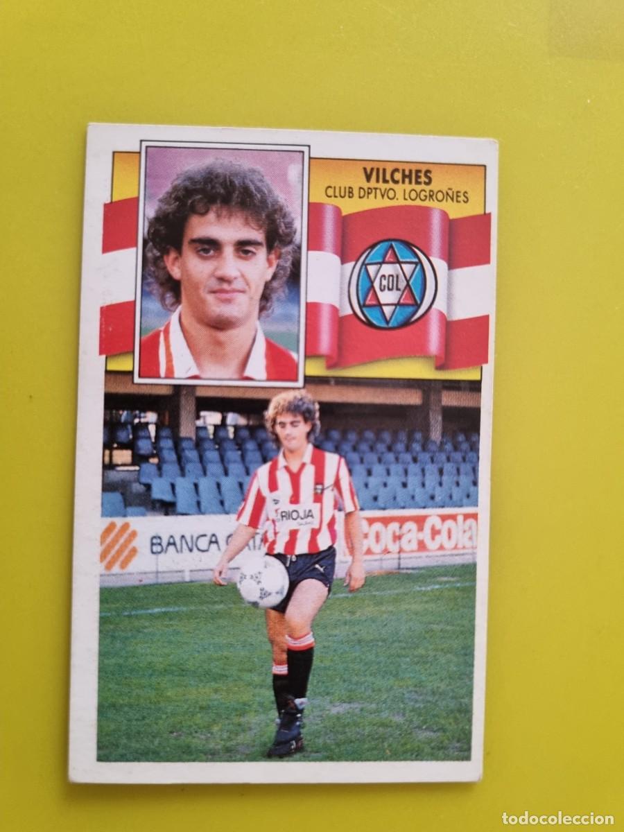 Figurine di Calcio: CROMO LIGA ESTE 90 91 1990 1991 NUNCA PEGADO SIN PEGAR VILCHES CD LOGRO&Ntilde;ES AR1026