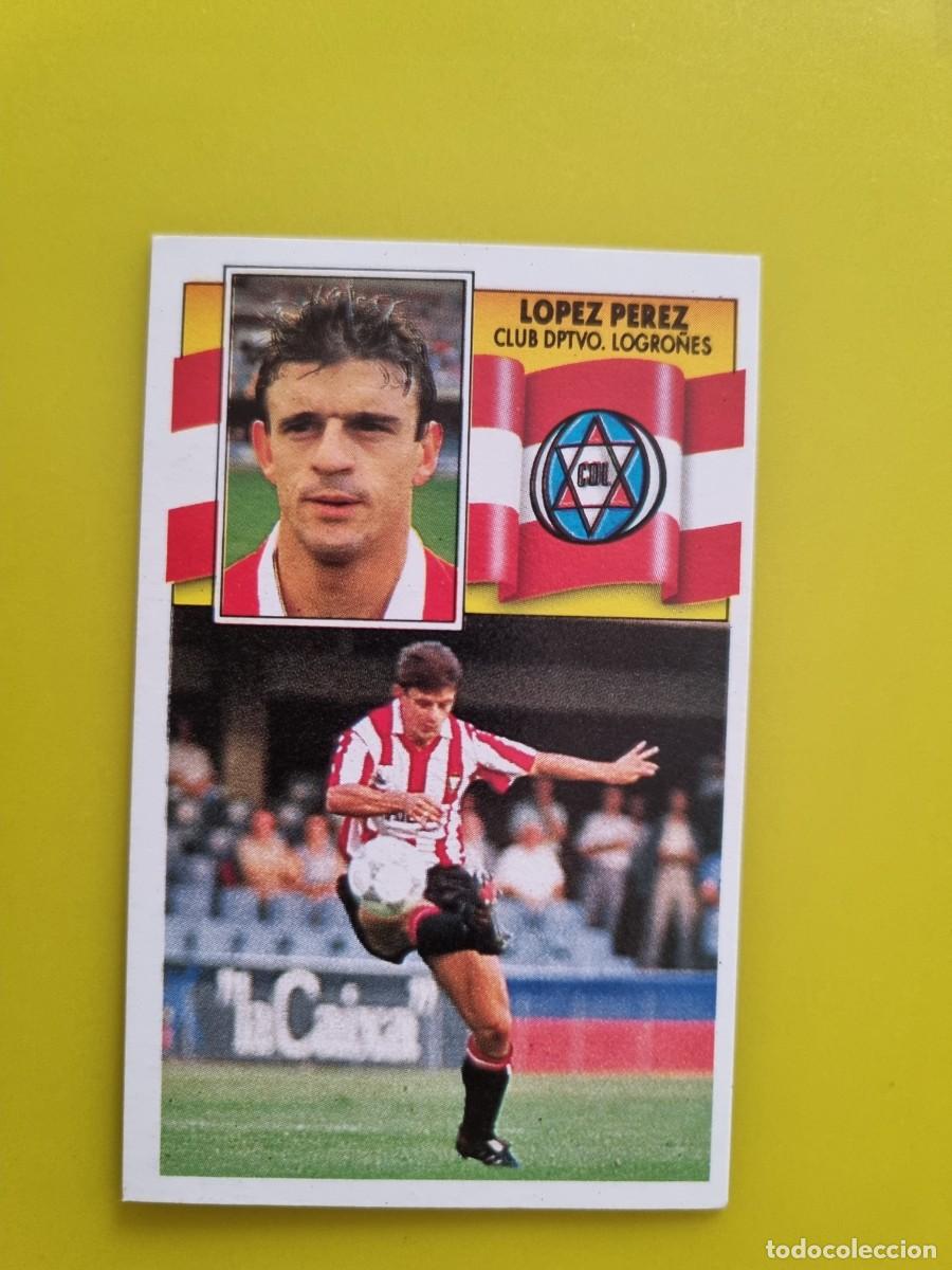 Cromos de Futebol: CROMO LIGA ESTE 90 91 1990 1991 NUNCA PEGADO SIN PEGAR LOPEZ PEREZ CD LOGRO&Ntilde;ES AR1026