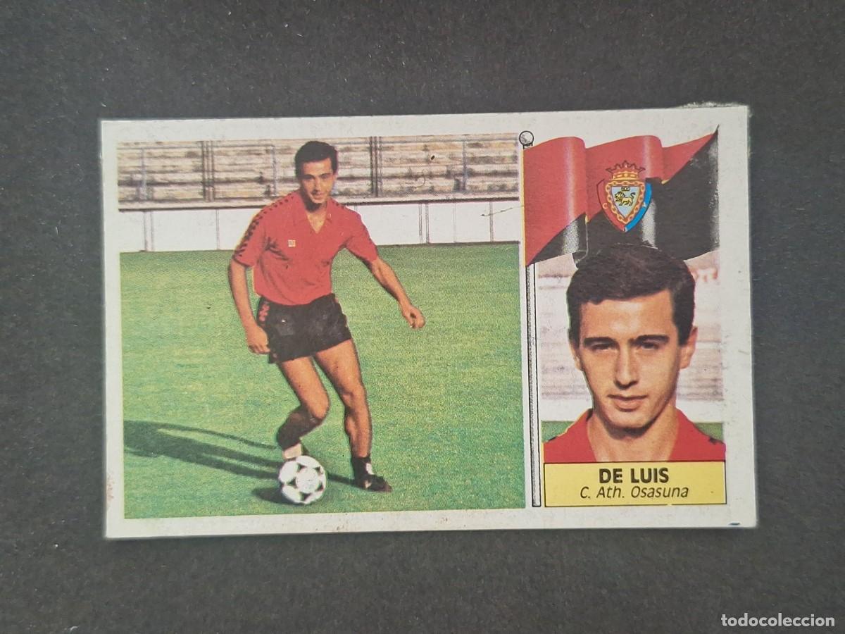 Cromos de f&uacute;tbol: L5 DE LUIS C. A. OSASUNA LIGA ESTE 1986 1987 86 87 DESPEGADO RECUPERADO