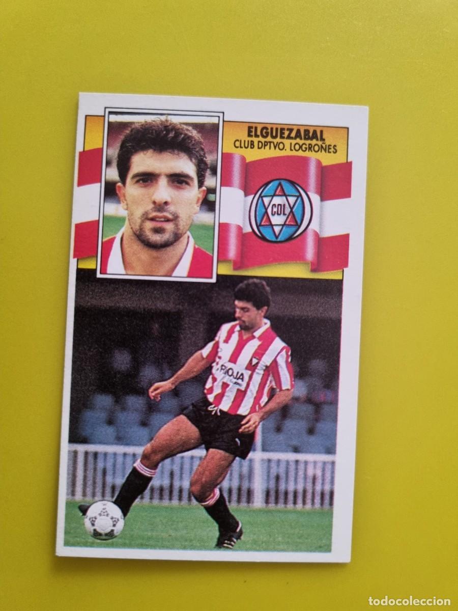 Cromos de f&uacute;tbol: CROMO LIGA ESTE 90 91 1990 1991 NUNCA PEGADO SIN PEGAR ELGUEZABAL CD LOGRO&Ntilde;ES AR1026