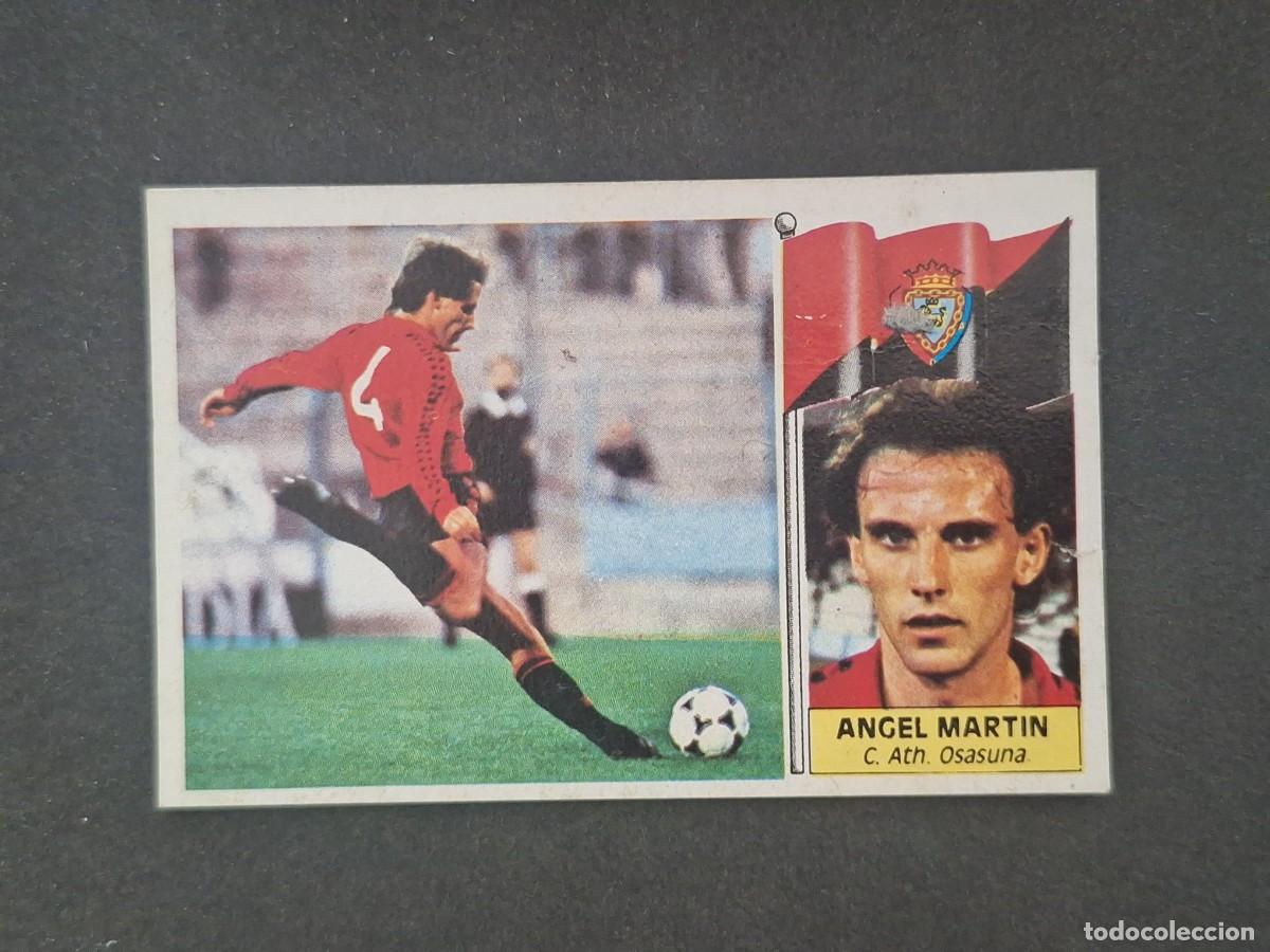 Cromos de f&uacute;tbol: L5 ANGEL MARTIN C. A. OSASUNA LIGA ESTE 1986 1987 86 87 DESPEGADO RECUPERADO