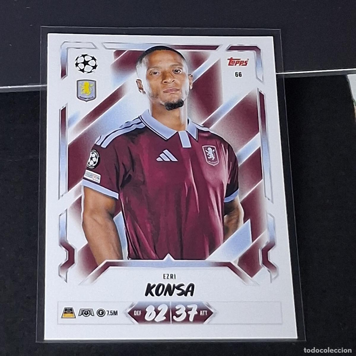 Cromos de Futebol: D13 66 EZRI KONSA ASTON VILLA MATCH ATTAX 26/27 2026 2027 TOPPS UCC