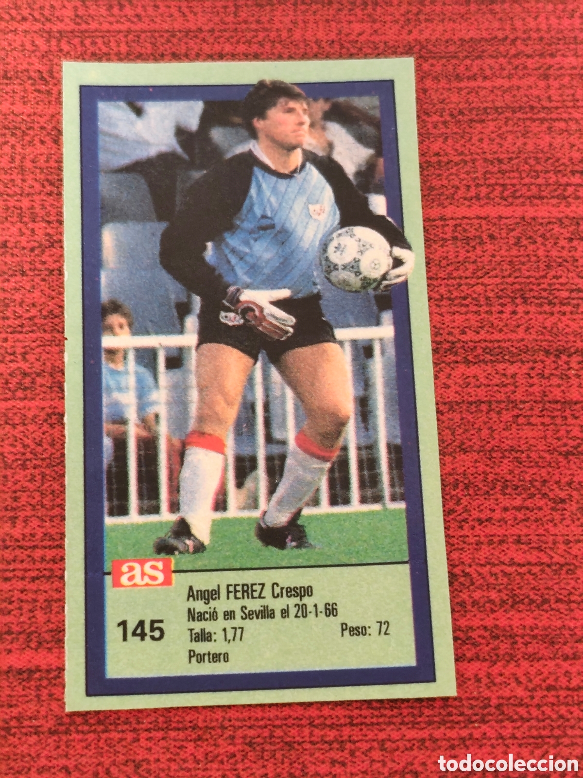 Cromos de Futebol: 145 FEREZ RAYO VALLECANO ASES DE LA LIGA 1989 1990 DIARIO AS