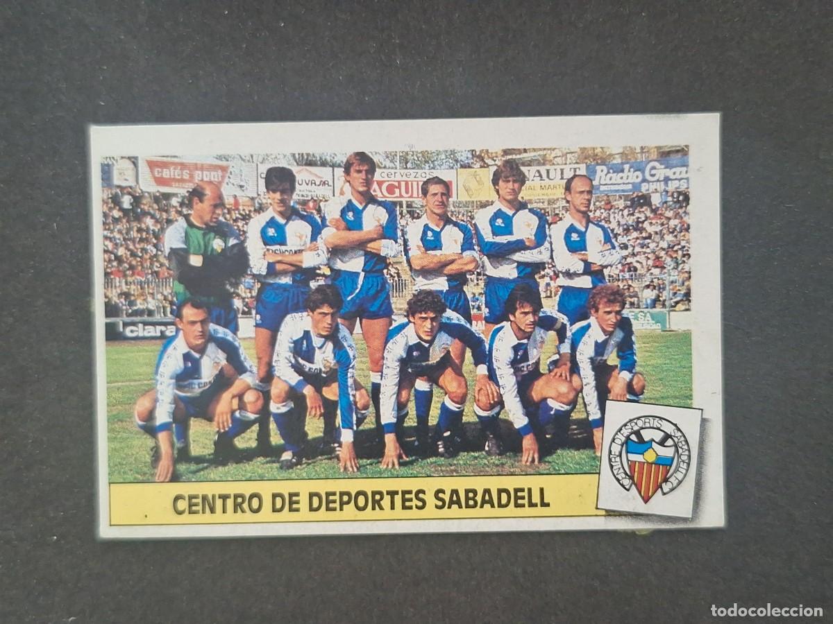 Figurine di Calcio: L5 ALINEACION EQUIPO C. D. SABADELL LIGA ESTE 1986 1987 86 87 DESPEGADO RECUPERADO