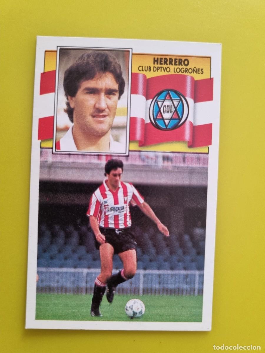 Figurine di Calcio: CROMO LIGA ESTE 90 91 1990 1991 NUNCA PEGADO SIN PEGAR HERRERO CD LOGRO&Ntilde;ES AR1026