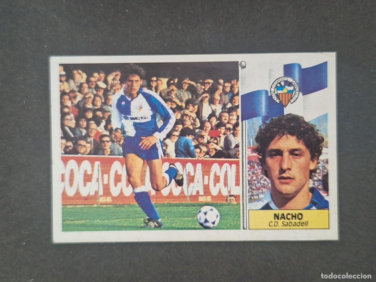 Cromos de f&uacute;tbol: L5 NACHO C. D. SABADELL LIGA ESTE 1986 1987 86 87 DESPEGADO RECUPERADO