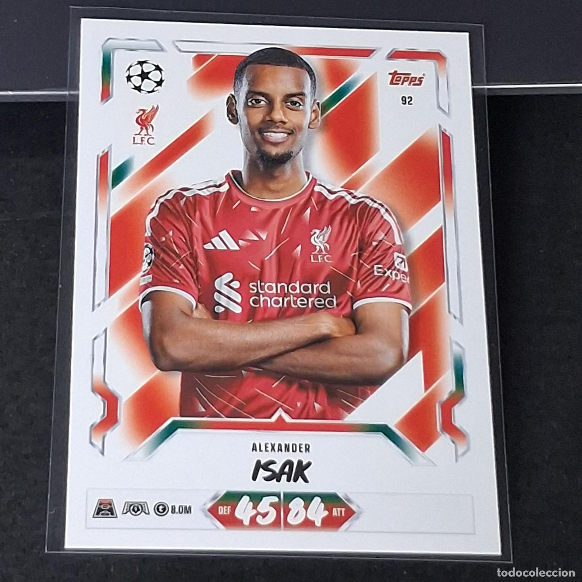 Cromos de f&uacute;tbol: D13 92 ALEXANDER ISAK LIVERPOOL MATCH ATTAX 26/27 2026 2027 TOPPS UCC