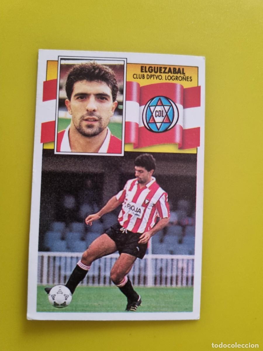 Cromos de f&uacute;tbol: CROMO LIGA ESTE 90 91 1990 1991 NUNCA PEGADO SIN PEGAR ELGUEZABAL CD LOGRO&Ntilde;ES AR1026