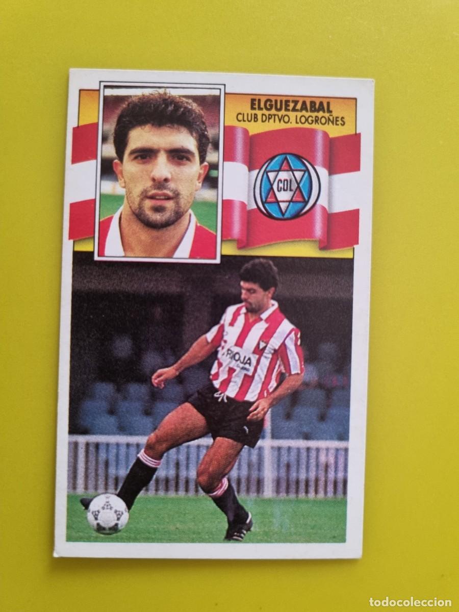 Cromos de f&uacute;tbol: CROMO LIGA ESTE 90 91 1990 1991 NUNCA PEGADO SIN PEGAR ELGUEZABAL CD LOGRO&Ntilde;ES AR1026