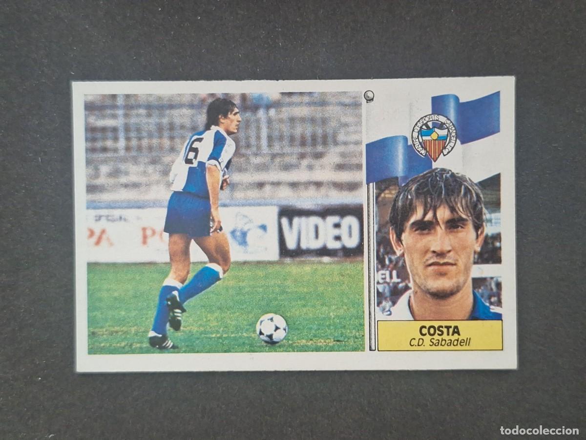 Cromos de f&uacute;tbol: L5 COSTA C. D. SABADELL LIGA ESTE 1986 1987 86 87 DESPEGADO RECUPERADO